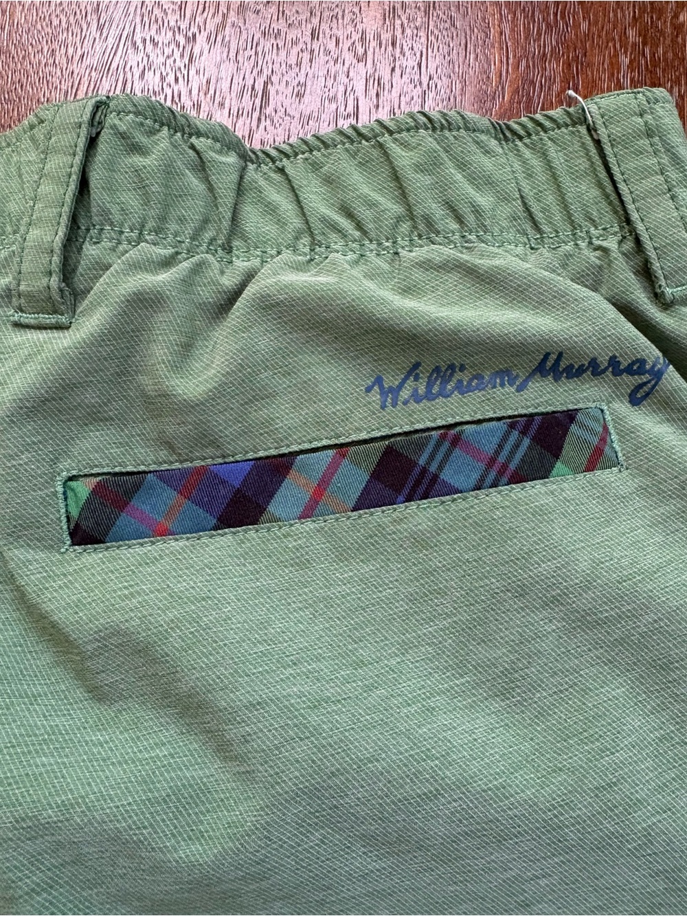 William Murray Straight Fit Green Men's Classic Golf Shorts 9” Inseam, Size 34 - Picture 8 of 13